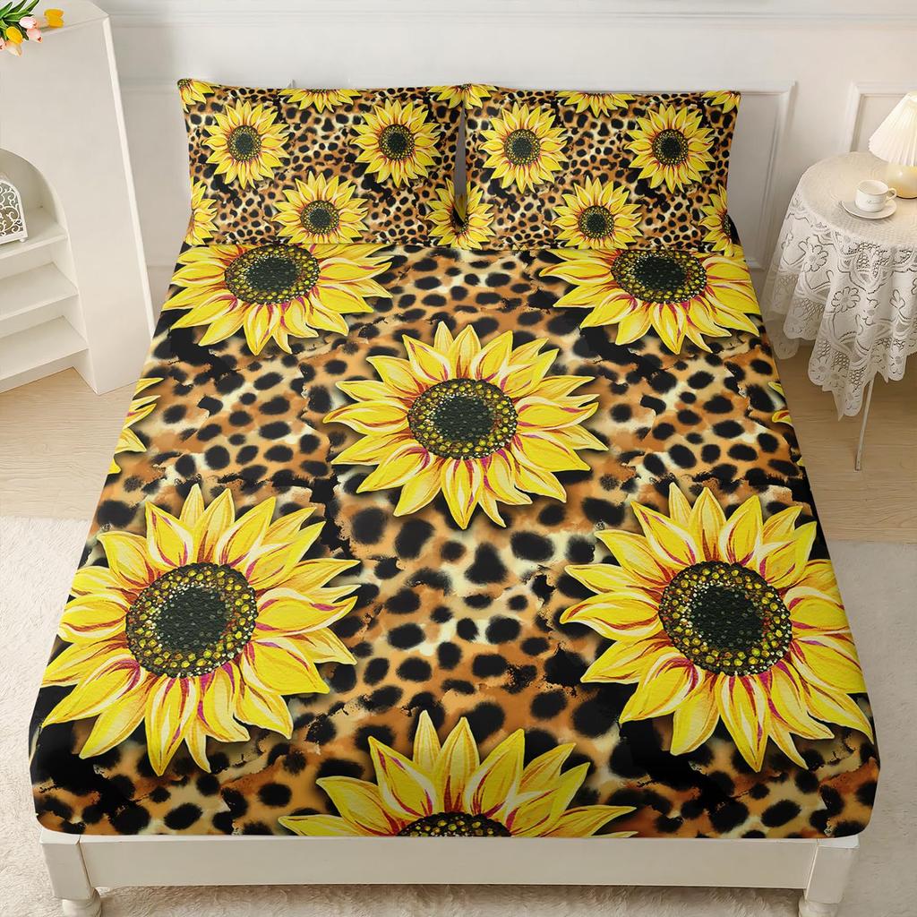Beautiful Butterfly Pattern Mattress Three-Piece Digital Printing Home Bedding Set Adult Children