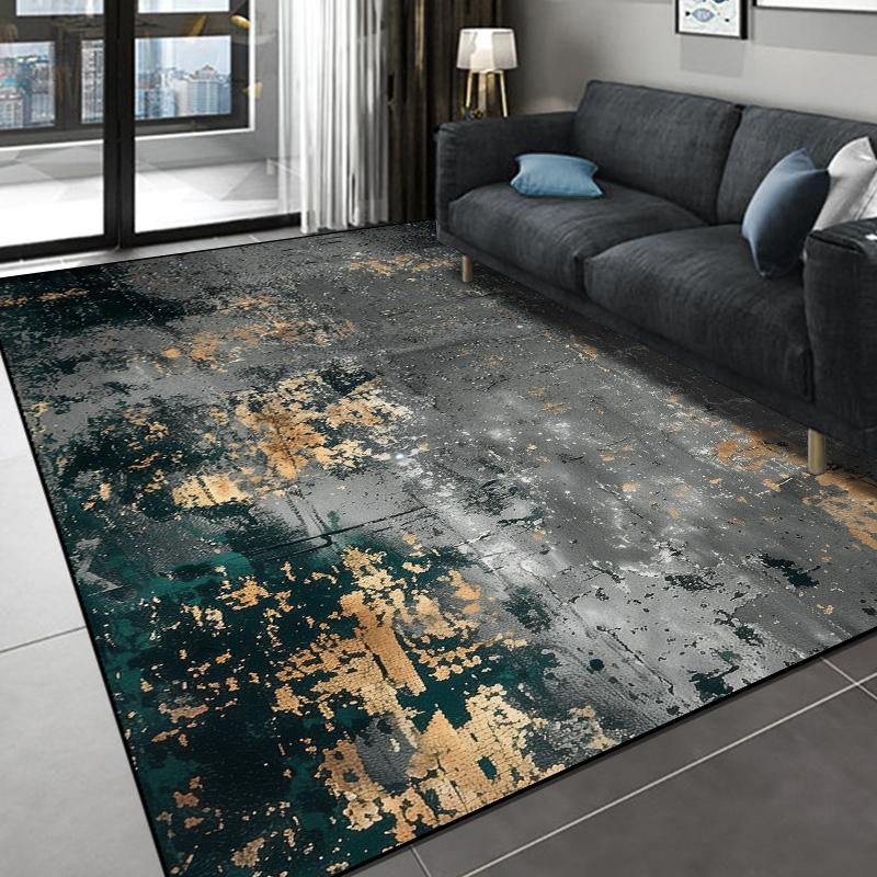 Современный абстрактный ковер для декора гостиной, большой ковер, ковер под диван и журнальный столик, прикроватный коврик, противоскользящий, моющийся, коврик для двери спальни