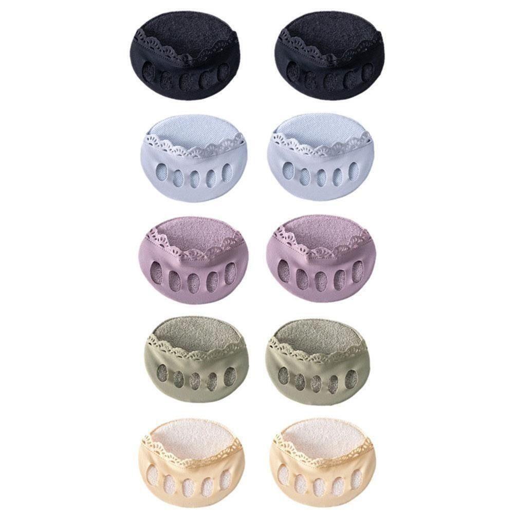 1 пара тканевых носков с полупальцами для ухода за ногами, невидимые носки, подушечки для передней части стопы на лето и осень