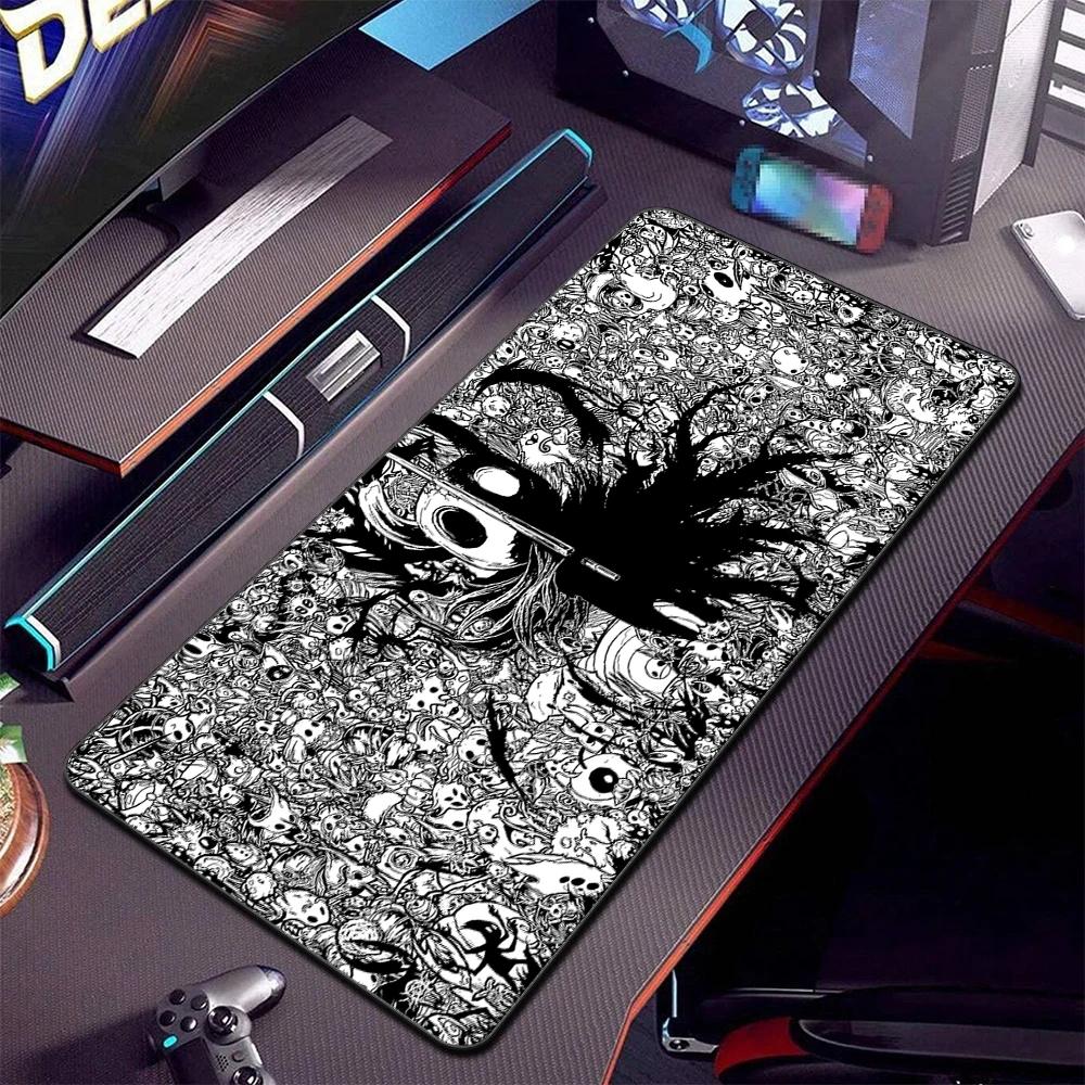 Large PC Rubber Mousepad Gaming Stitch Edge Thicken Mouse Mat XXL Anime Hollow Knight Rubber Non-slip Keyboard Laptop Mausepads