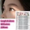 Self Adhesive/Without Glue 80 Clusters False Eyelashes Anime Style False Eyelashes  Daily/Party