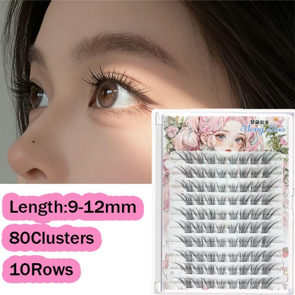 Self Adhesive/Without Glue 80 Clusters False Eyelashes Anime Style False Eyelashes  Daily/Party