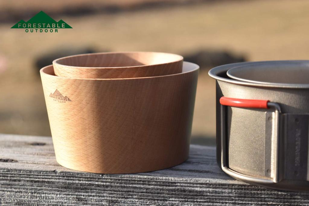 FORESTABLE Буковая чашка S Деревянная Натуральное дерево Открытый Кемпинг