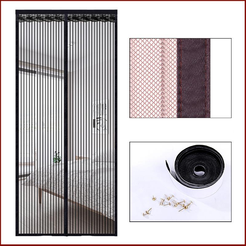 Магнитная москитная сетка без инструментов, летняя анти-жук, дверные шторы, сетка, автоматическое закрывание дверного экрана, волшебная сетка, кухонный экран