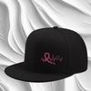 Pink Awareness Ribbon Heartbeat Baseball Cap Polyester Breathable Casual Streetwear Adjustable Hat