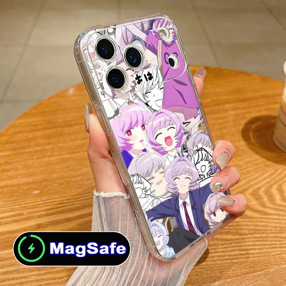 Аниме Наджими Осана Чехол для мобильного телефона для iPhone 17 16 15 14 13 12 11 Air Pro Max Plus Mini Magsafe Прозрачный Цветной Чехол Чехол