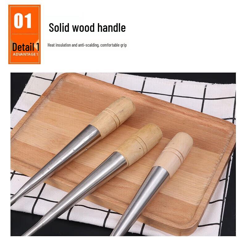 Stainless Steel Long-Handle BBQ Roasting Fork