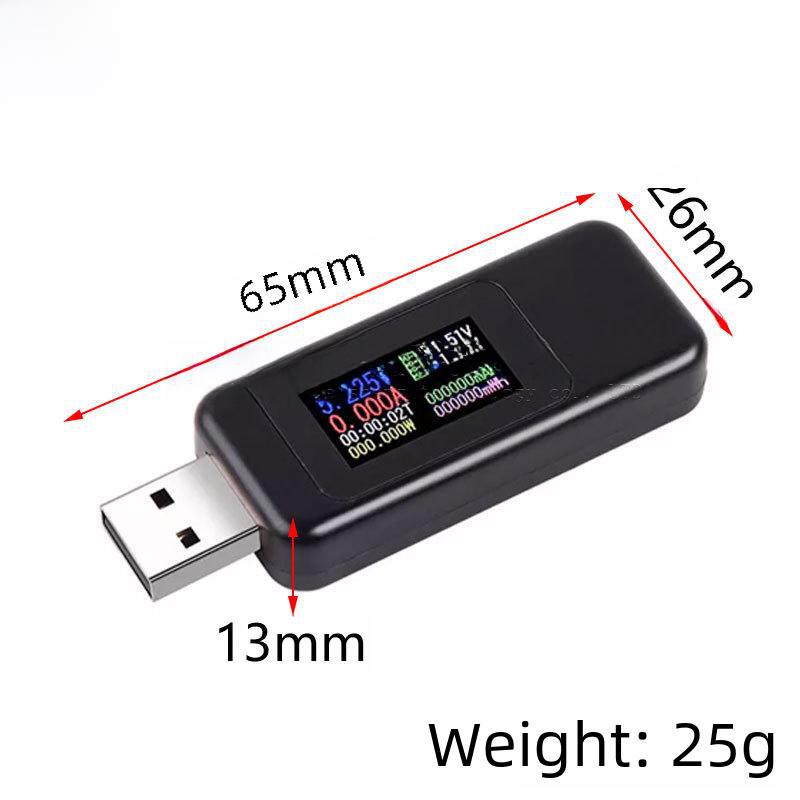 USB-тестер MX18: Детектор зарядного устройства с цветным экраном, вольтметром и амперметром