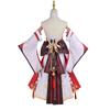 Yae Miko Cosplay  Yae Miko Guuji Yae Costume Women Pink Long Hair Wig Dress Party Outfit Halloween Party Costumes