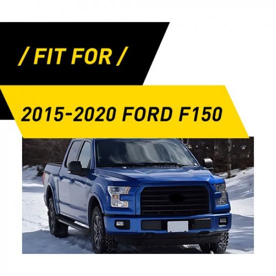 Fit 2015- Ford F150 Rear Air Vent Outlet Frame Panel Carbon Fiber Inner Trim