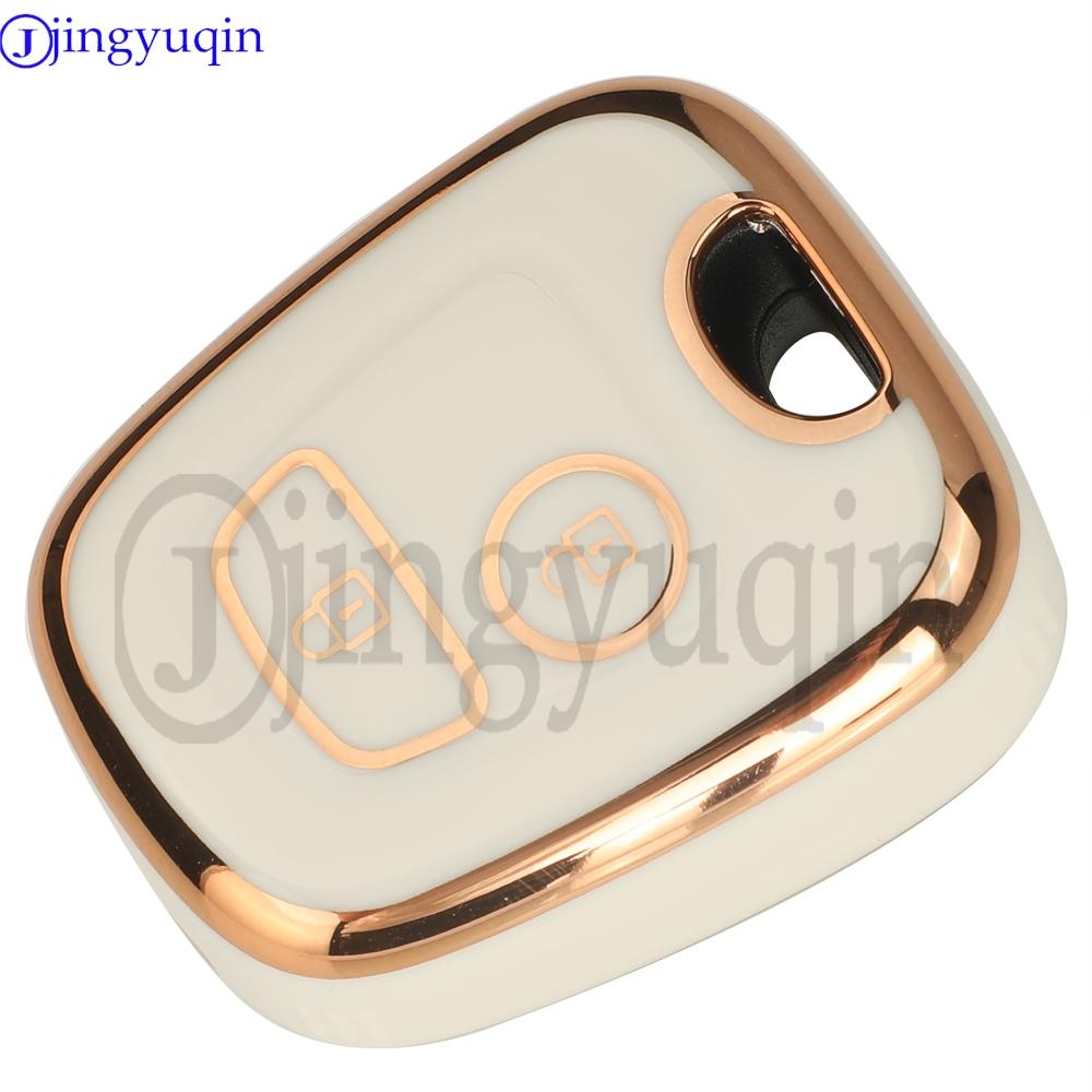 Jingyuqin 2 кнопки ТПУ чехол для ключа автомобиля для Peugeot 106 107 206 207 307 Citroen C1 C2 C3 C4 XSARA PICASSO Toyota AYGO Защитник
