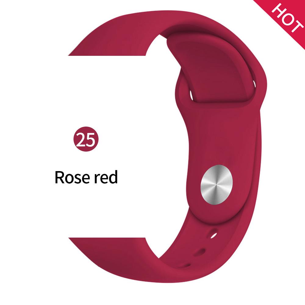 Силиконовый ремешок для часов Apple Watch 1-6 SE, Iwatch