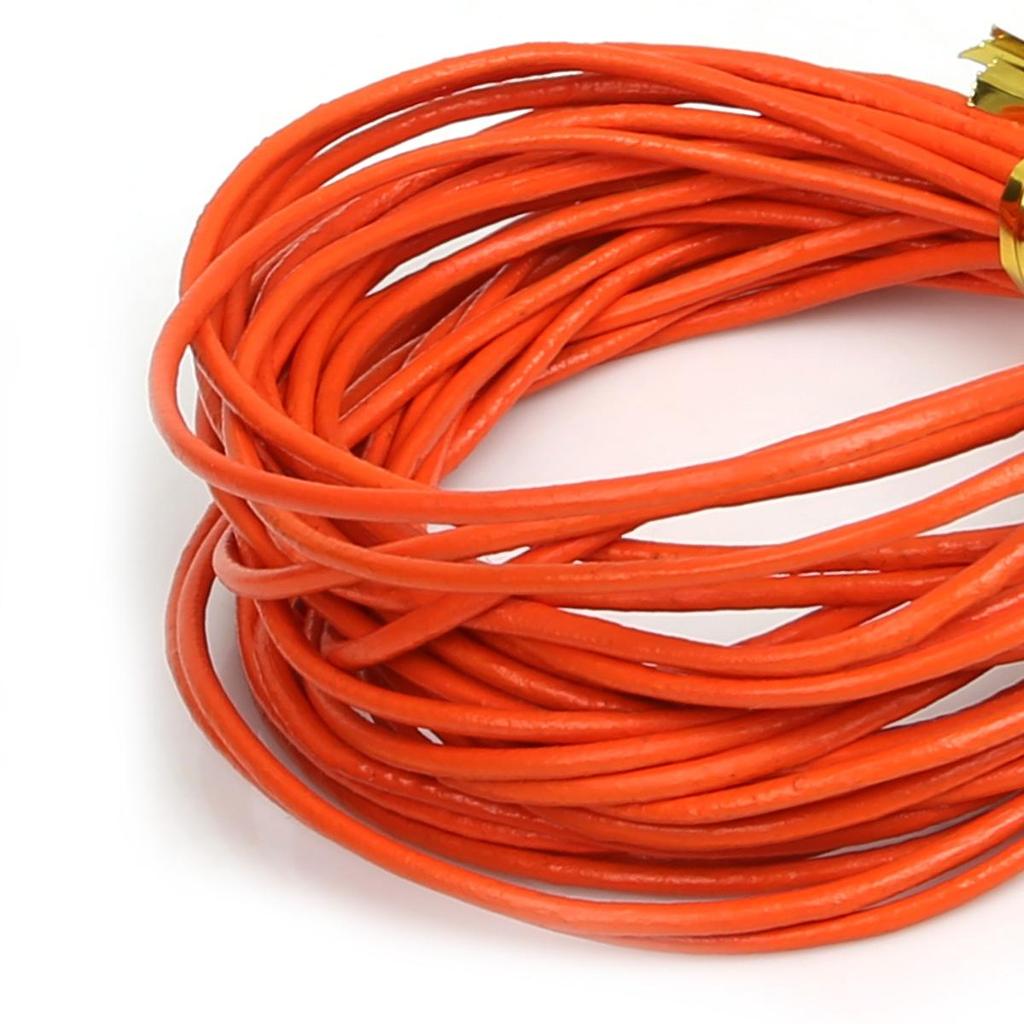 Натуральная круглая кожаная нить для изготовления браслетов, ювелирных изделий, DIY, шнур, шнур