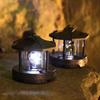 Solar Lighthouse Garden Decor Rotating Beacon Light Waterproof LED Solar Lighthouse Ornament for Outdoor Patio Backyard