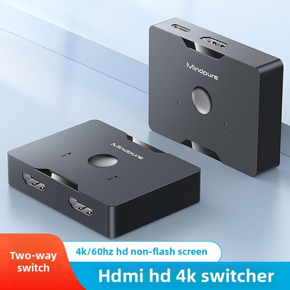 2 в 1 HDMI коммутатор-разветвитель для ПК ТВ 4K HD аудио видео 2 порта коммутатор с пультом дистанционного управления