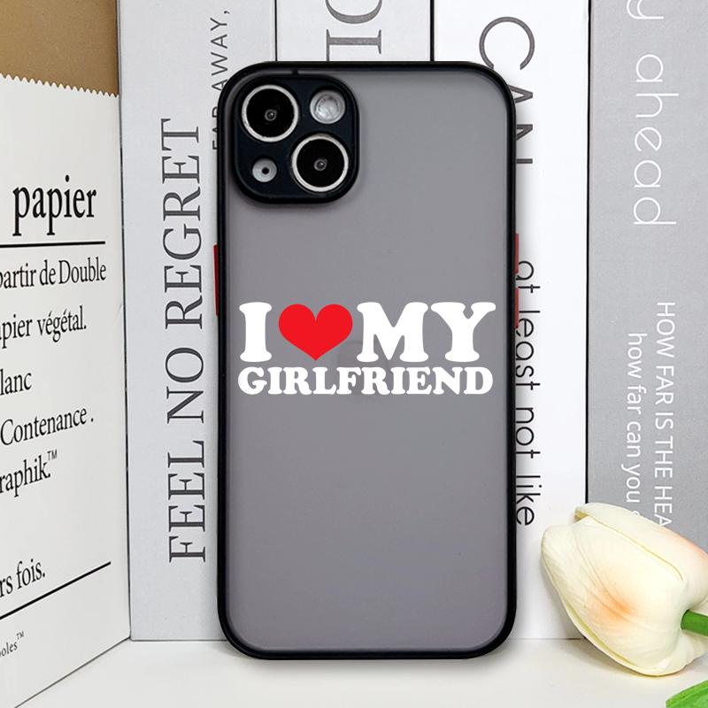 Чехол для телефона для пары «Я люблю своего парня/девушку» для Samsung Galaxy S25 S24 S23 Ultra S22 Plus S21 FE 5G Парный Чехол Жесткий Корпус