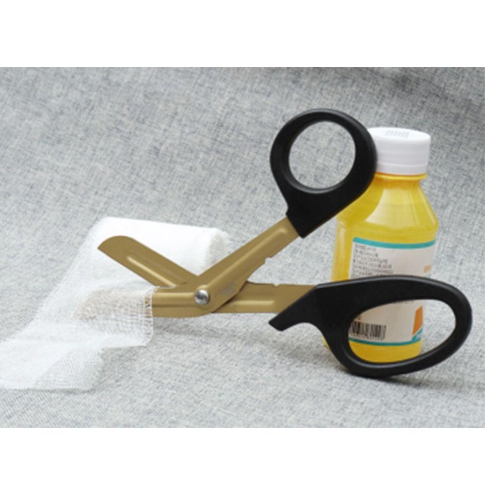 18cm Trauma Shears Titanium plating Bandage Scissors Compact Nurse Scissors