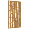 VidaXL Garden Wall Decoration 105x55 Cm Corten Steel Bamboo Design 824481