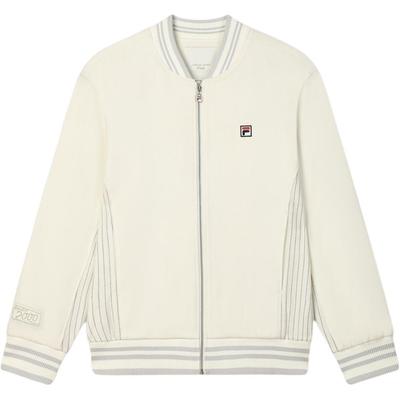 Fila Оригинальный логотип Винтажная Свободная Теплая Удобная Куртка Куртка Унисекс Керамически-белая F11U519701F-IV