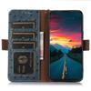 Чехол для Xiaomi Redmi Note 14 Pro 4G, блокирующий RFID, из натуральной коровьей кожи, с текстурой под страуса