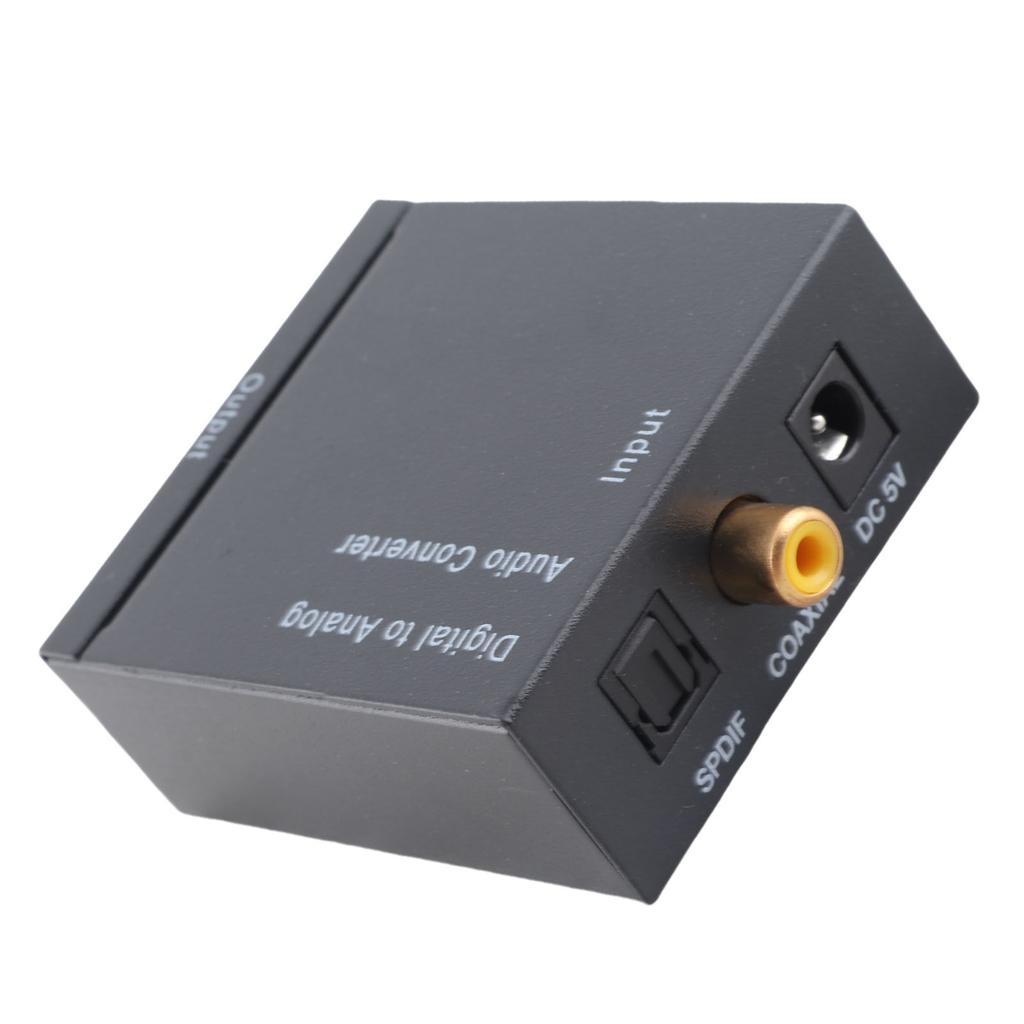 Digital to Analog Sound Converter Professional Noise Reduction Distortionless Digital Sound Adapter for Home Theatre