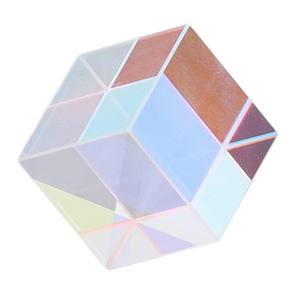 Dichroic   Prism Colorful Glass   Prism for Physics Teaching Research Decoration Art Education