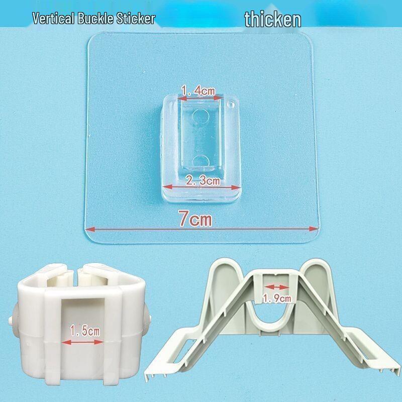 Многослойная клейкая настенная полка для хранения с прозрачными крючками для ванной комнаты