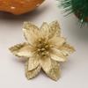 Gold Powder Glitter Home Xmas Ornaments Christmas Tree Decorations Christmas Flowers Fake Flowers