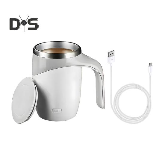 Автоматическая магнитная кружка для помешивания кофе 400 мл Магнитная чашка для смешивания молока Быстроохлаждающаяся автоматическая кружка для помешивания кофе для какао Надежный магнитный кофе