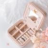 Small Travel Jewelry Organizer Box Cosmetic Makeup OrganizerJewelry Box Earrings Storage Casket Case Container