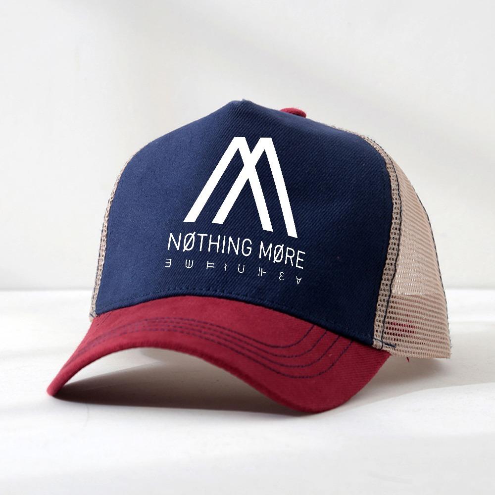 Nothing More Rock Band Baseball cap Mens Hunting Camping Hip Hop Hats Female Male mesh breathable trucker hat