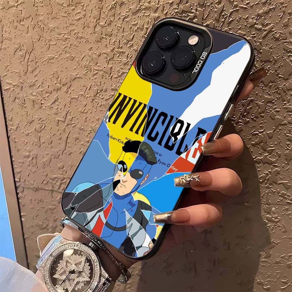 Непобедимый Супергерой Аниме Чехол Для Телефона Для IPhone 17 16 15 14 13 Pro 12 11 Pro Max PLUS Цветная Задняя Крышка