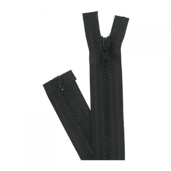 Fermeture Éclair séparable - Prym - 50 cm - Plastique moulé - Largeur 6 mm - Noir