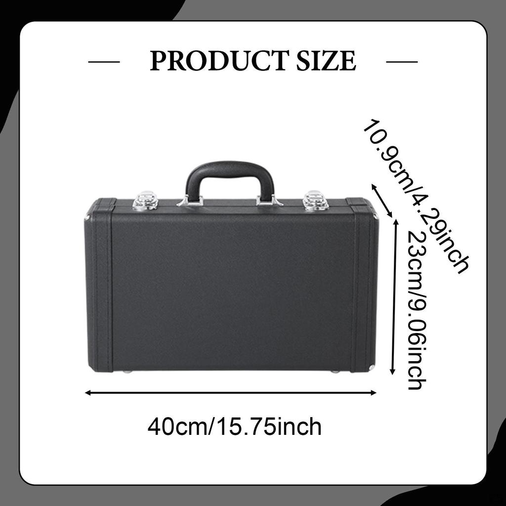 BB Clarinet Case Carrying Suitcase Storage Box for Outside Performance Band