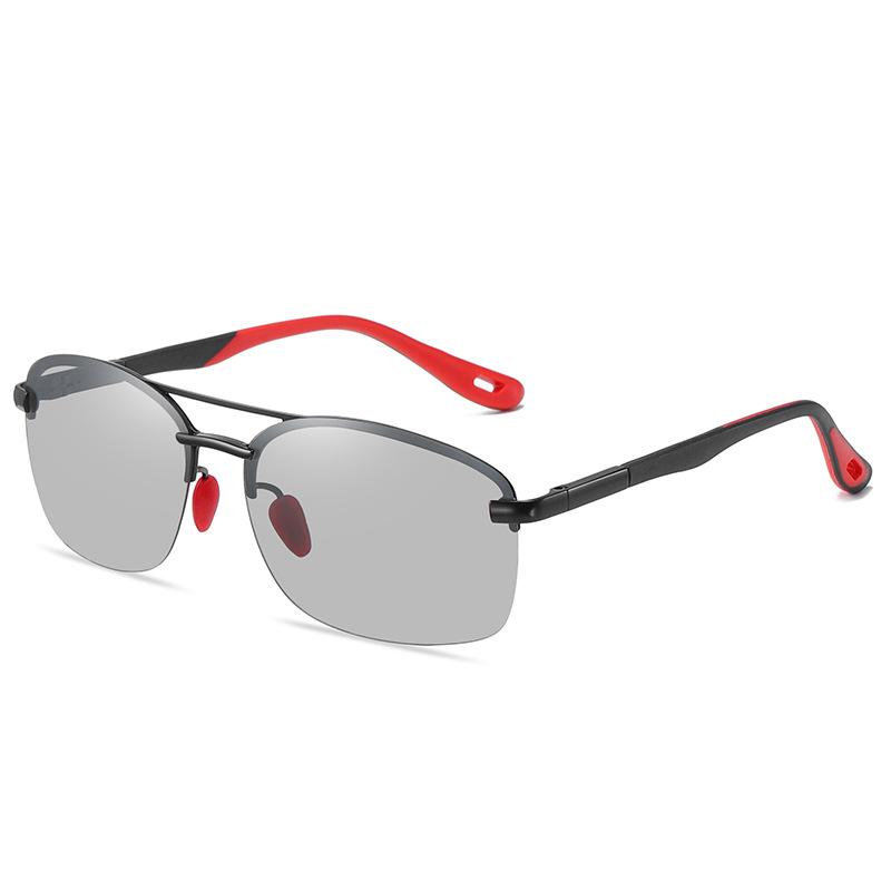 Мужские поляризационные солнцезащитные очки, модный дизайн, черные классические очки для вождения, рыбалки, спортивные очки дневного и ночного видения, фотохромные очки