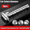 Multi-Functional Car Safety Hammer Metal Auto Emergency Window Breaker Seatbelt Cutter Life-Saving Escape Rescue Safety Hammer