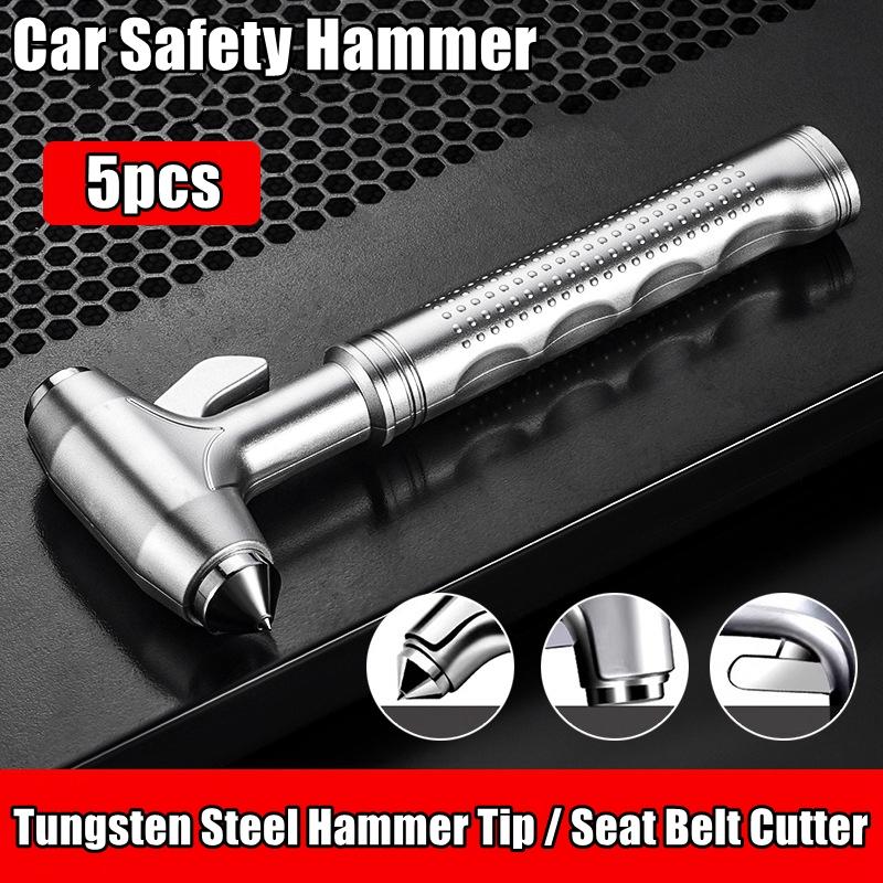 Multi-Functional Car Safety Hammer Metal Auto Emergency Window Breaker Seatbelt Cutter Life-Saving Escape Rescue Safety Hammer