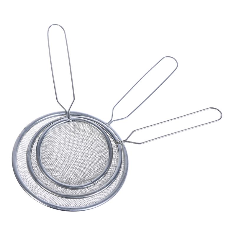 1 Pcs Stainless Steel Sieve Oil Colander Oil Grid Flour Soy Milk Sieve