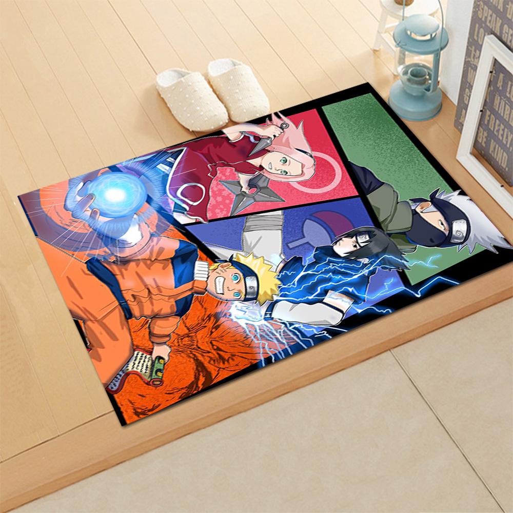 Naruto Team Seven Adventure rug for living rooms, bedrooms, home décor, and as gifts.