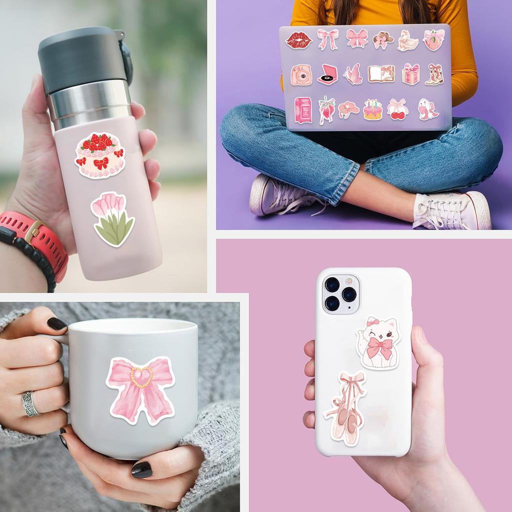 100 Мультяшных Розовых Райских Граффити Наклеек DIY Декоративные Гитара Блокнот Чемодан DIY Водонепроницаемые