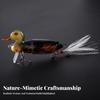 3D Jointed Swimbait | naturalistic, Duck Lure with plume, surface, Lure,