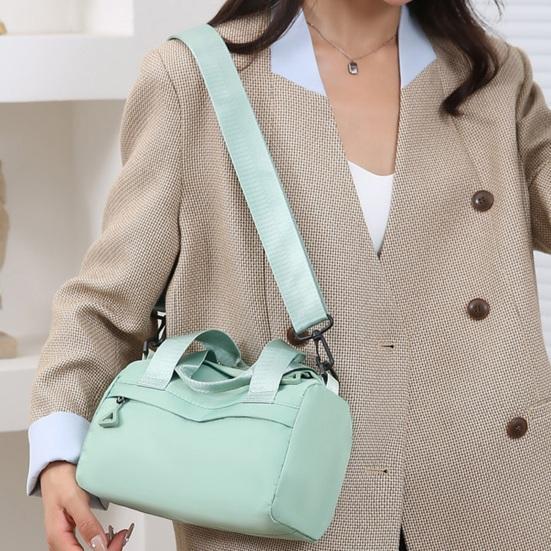 Женская сумка через плечо с регулируемым ремнем, однотонная, для поездок на работу, сумка для шопинга, большая вместимость, на молнии