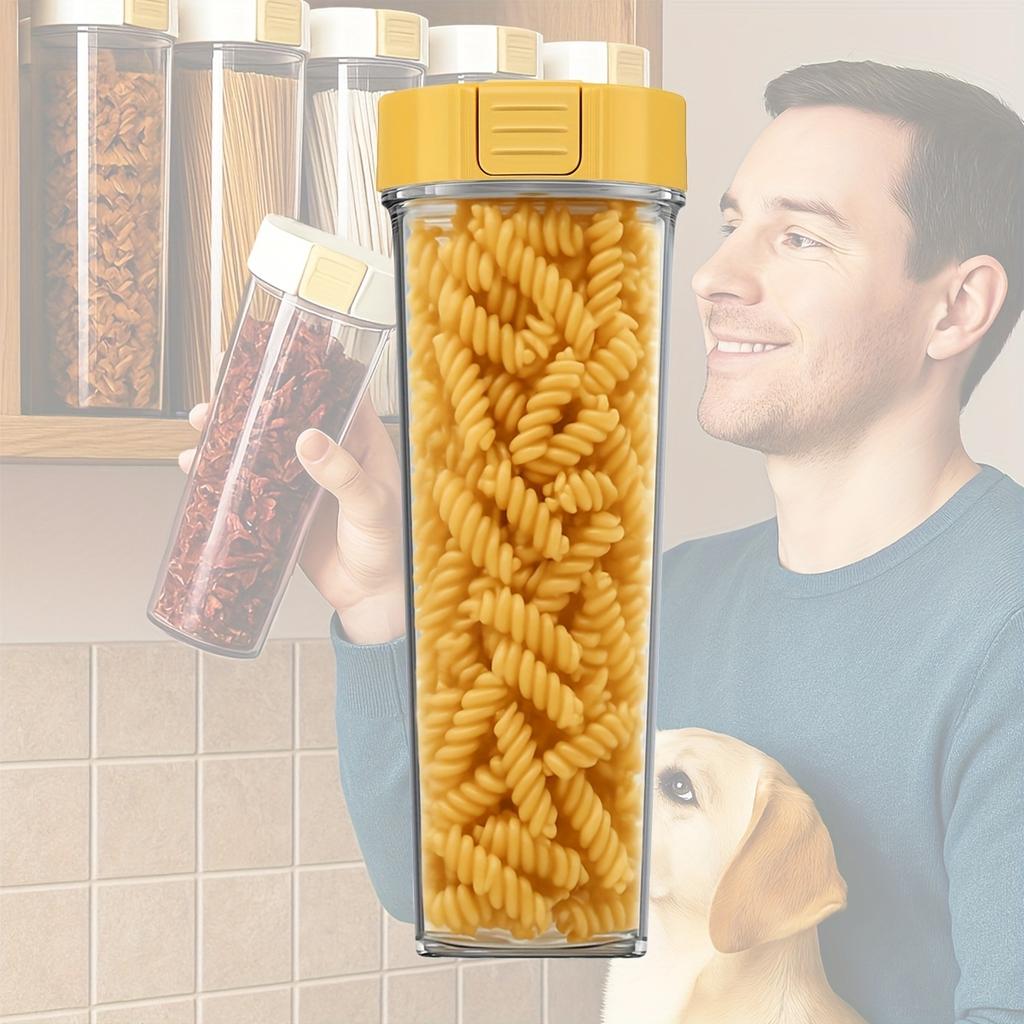 Noodle Jar Food Storage Box Kitchen Noodle Spaghetti Container Sealed Pasta Storage Box Food Keep Fresh Box Refrigerator Storage