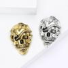 Fashion Vintage Alloy Skull Snake Brooch Halloween Creative Men'S And Women'S Cardigan Coat Corsage Ornament Pin