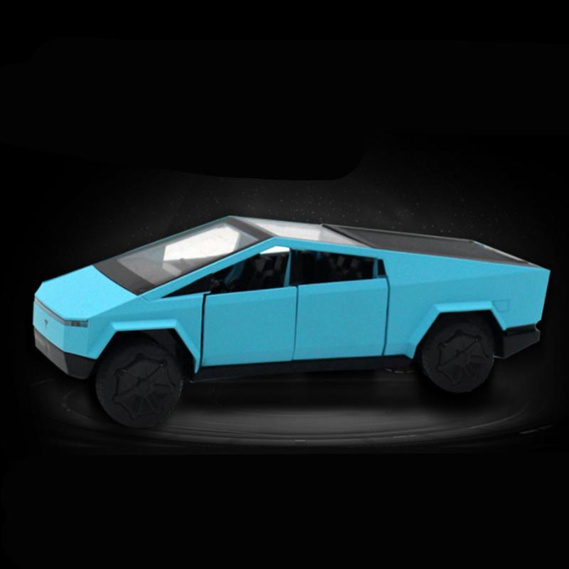 1/32 полномасштабная игрушечная модель грузовика, пикапа, литого грузовика, литого под давлением металла, модель внедорожника, звуковая и световая детская игрушка, подарок для мальчика