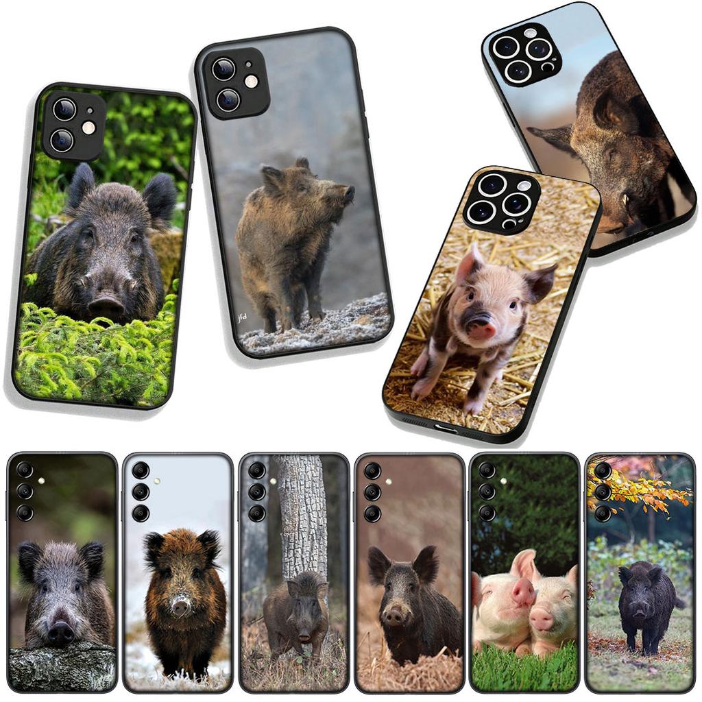 Phone Cover Pig Animal Wild Boar Casing for Xiaomi Poco F7 F6 F8 Ultra F5 X7 X6 X5 X3 NFC M7 M6 Pro C85 C75 C65 C71 C61 Case