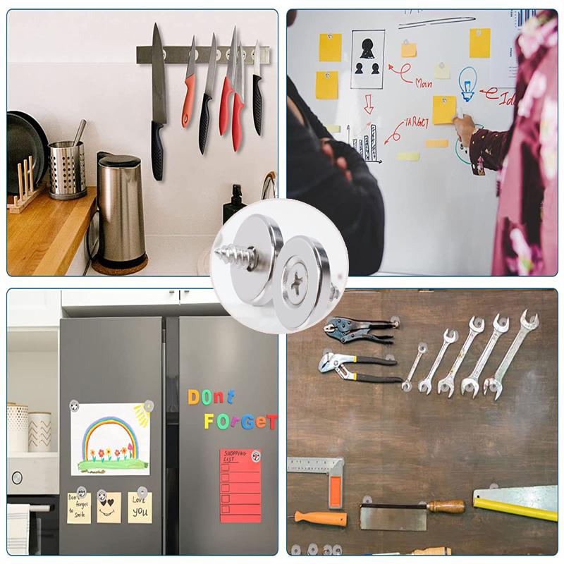 5/10/25 шт. неодимовый диск, магниты с потайным отверстием, сверхмощный редкоземельный магнитный диск с винтами из нержавеющей стали M3 M4 M5