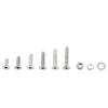 M3 304 Stainless Steel Hex Socket Screws Bolt With Hex Nuts Washer Assortted Set(Flat Head)