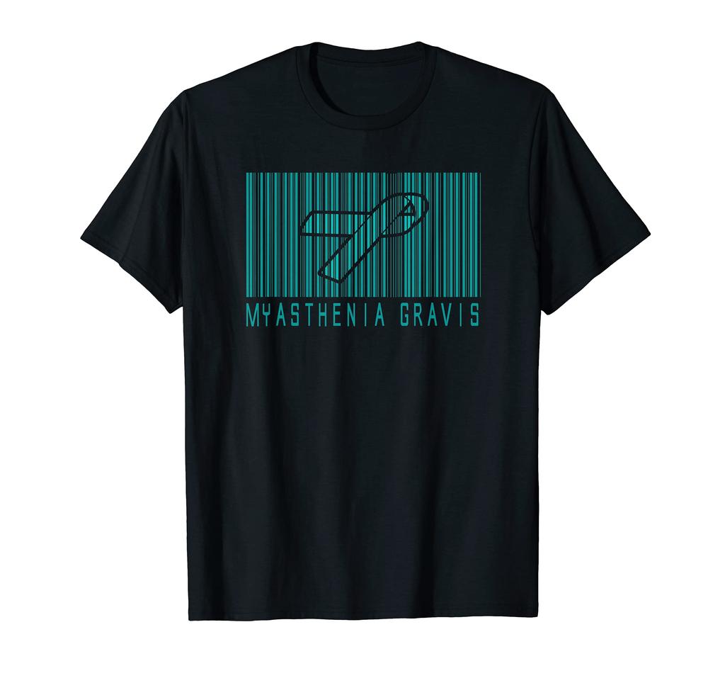 Myasthenia Gravis Barcode Ribbon T-Shirt