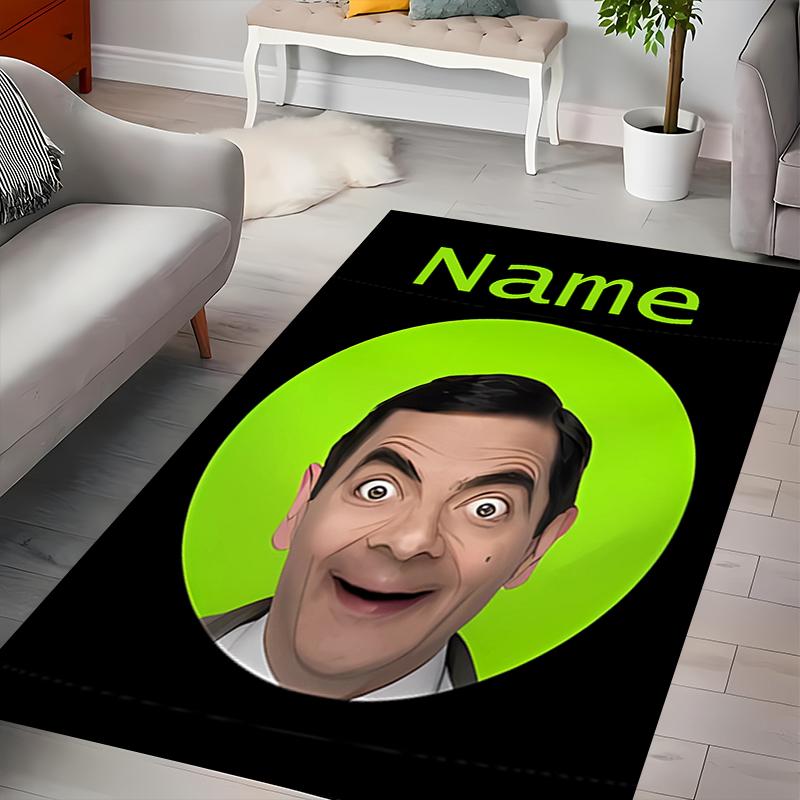 Custom personalization Mr. Bean Area Rug - Perfect For Kitchen, Bathroom,Laundry Room Decor Large Size Available,Gift All Seasons